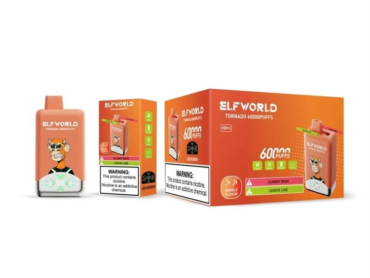 E40-【Gummy-Bear+Lemon-Lime】ELFWORLD TORNADO 60000