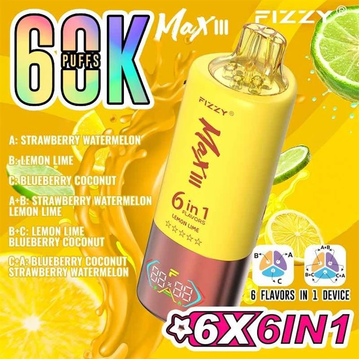 FIZZY 60K PUFFS 6 IN 1 FIZZY 60K PUFFS 6 IN 1