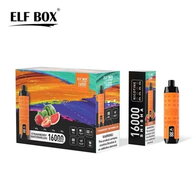 สินค้าใหม่: ELF BOX SHISHA 16000 บุหรี่ไฟฟ้าแบบใช้แล้วทิ้ง