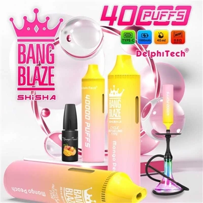 บุหรี่อิเล็กทรอนิกส์ชนิดใดคือ Bang Blaze Shishia 40000?