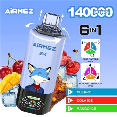 Airmez 6-ใน-1 140000: นิยามใหม่ของประสิทธิภาพและประสบการณ์ของบุหรี่ไฟฟ้าแบบใช...