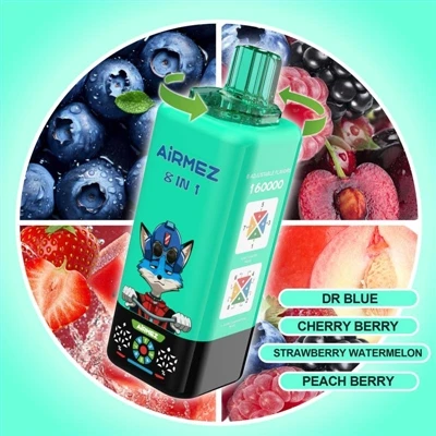 Airmez 8IN1 160K: ตัวเลือกที่เป็นประโยชน์สำหรับบุหรี่ไฟฟ้าแบบใช้แล้วทิ้งที่มี...