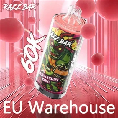 Razz Bar 60000: ทางเลือกใหม่สำหรับบุหรี่ไฟฟ้าแบบใช้แล้วทิ้ง-ความจุสูง-