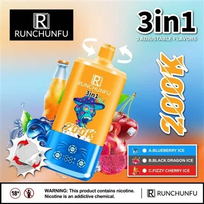 Runchunfu 200K Puffs: การสำรวจใหม่ในโครงสร้างและประสบการณ์ผู้ใช้บุหรี่ไฟฟ้าแบ...