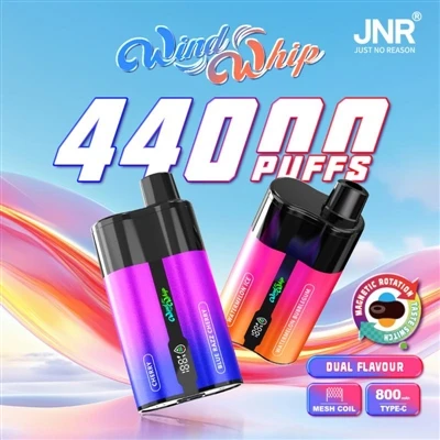 JNR WindWhip 44000: ตัวเลือกที่ดีที่สุดสำหรับบุหรี่ไฟฟ้าแบบใช้แล้วทิ้ง-ความจุ...