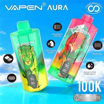 VAPEN AURA 100K: เมื่อ 'ใช้แล้วทิ้ง' ไม่ได้หมายถึงการตกตะกอนอีกต่อไป