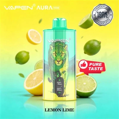 VAPEN AURA 100K PUFFS — สุดยอดอุปกรณ์สูบไอที่ติดทนนาน-สำหรับบุหรี่ไฟฟ้ารุ่นเยาว์