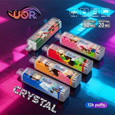 UOR CRYSTAL 12K: ประสบการณ์ระดับมืออาชีพด้าน Vape แบบใช้แล้วทิ้ง