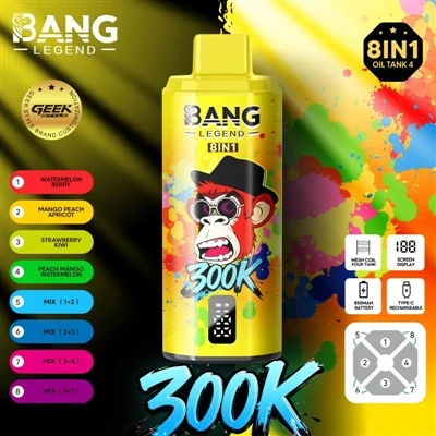 Bang Legend 300K: เกณฑ์มาตรฐานสำหรับบุหรี่ไฟฟ้ายุคใหม่-