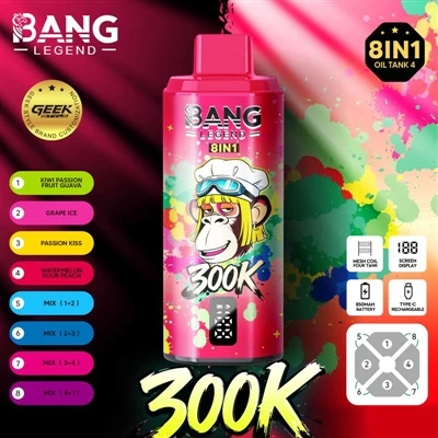 Bang Legend 300000: ปลดล็อกประสบการณ์บุหรี่ E- ใหม่ เพลิดเพลินไปกับความสุขอัน...