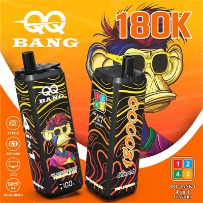 QQ BANG 180K 4in1: บุหรี่หนึ่งมวน สี่รสชาติ – ปาร์ตี้พกพาสำหรับคนหนุ่มสาว