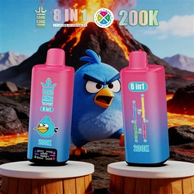 BANG KING VAPEN 8IN1 200K: การปฏิวัติบุหรี่อิเล็กทรอนิกส์ยอดนิยมสำหรับคนหนุ่มสาว
