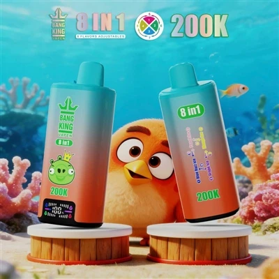 BANG KING VAPEN 200K 8IN1: สุดยอดประสบการณ์บุหรี่ E- พร้อมรสชาติที่หลากหลายแล...