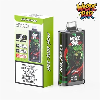 Waspe Bar 60000: บุหรี่ไฟฟ้าแบบใช้แล้วทิ้ง-ยอดนิยมรูปแบบใหม่-