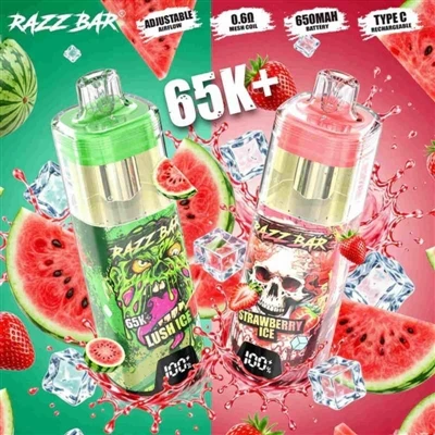 Razz Bar 65K  พัฟ: เมื่อคุณเริ่มรู้สึกขี้เกียจเกินไปที่จะเปลี่ยนไปใช้บุหรี่อิ...