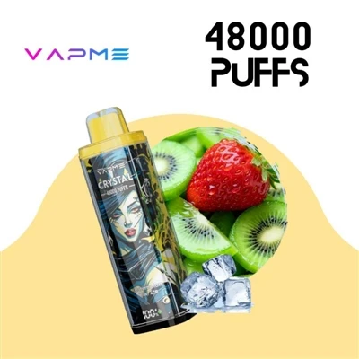 VAPME CRYSTAL 48000: บุหรี่ E- แบบใช้แล้วทิ้งความจุสูง-เหมาะอย่างแท้จริงสำหรั...