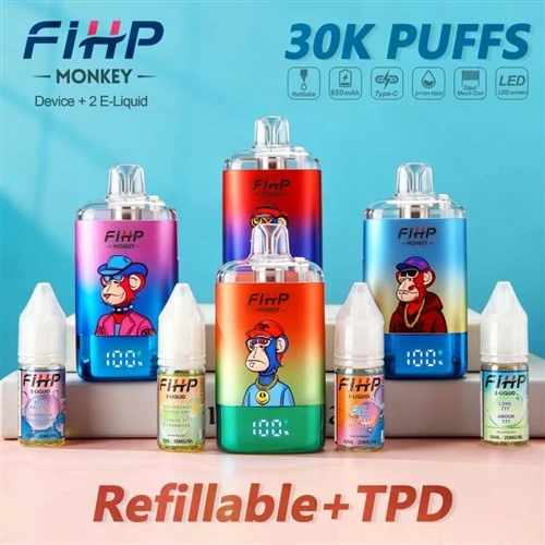 FIHP MONKEY 30K Refillable Vape: ทางเลือกใหม่ที่สร้างความสมดุลระหว่างอายุการใ...