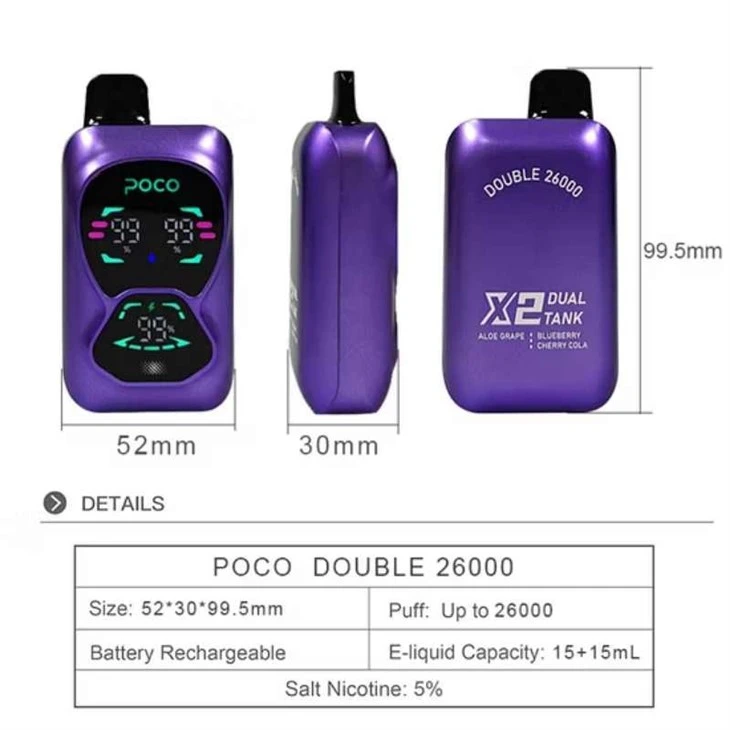 Vape-40K-2-in-1-Poco-dB26000-Disposable-Vape-in-Germany-Warehouse-Wholesale-Vapers-15-15-Ml-with-15-Flavors POCO DOUBLE 26000 Vape-40K-2-in-1-Poco-dB26000-Disposable-Vape-in-Germany-Warehouse-Wholesale-Vapers-15-15-Ml-with-15-Flavors POCO DOUBLE 26000