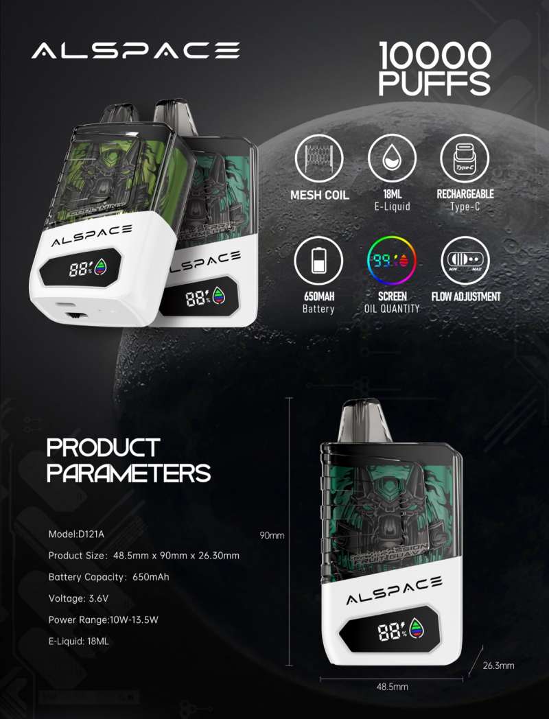 KK ALSPACE 10000 puffs vape