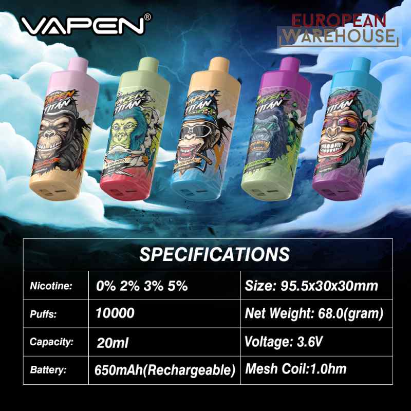 VAPEN TITAN 10000 specifications