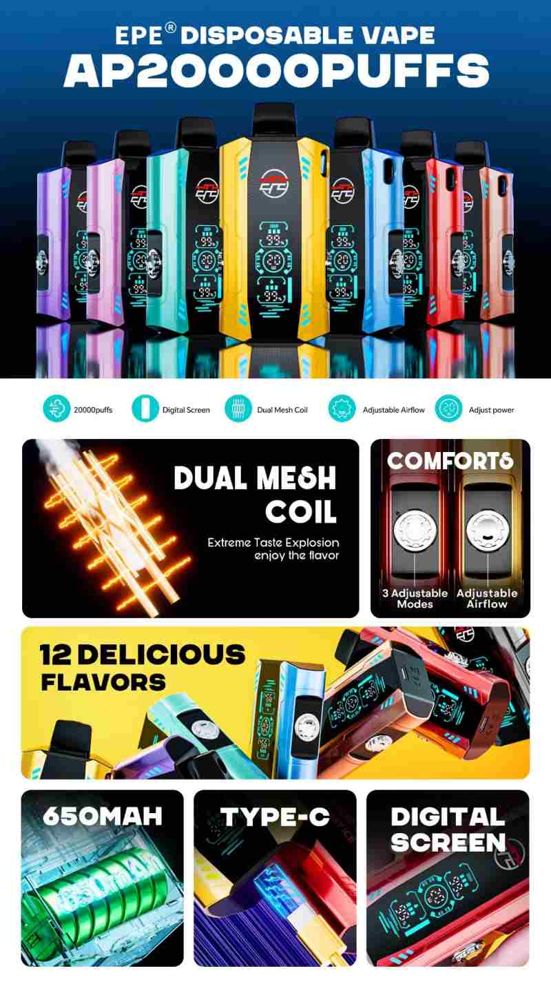 EPE-Ap-20000-Puffs-USA-Zbood-Random-Xtra-Coming-16000-Rtornado-15000-Electronic-Cigarette-Vape