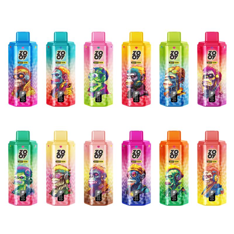 ZOOY VAPE 6 IN 1 120K oil tank 3 taste List