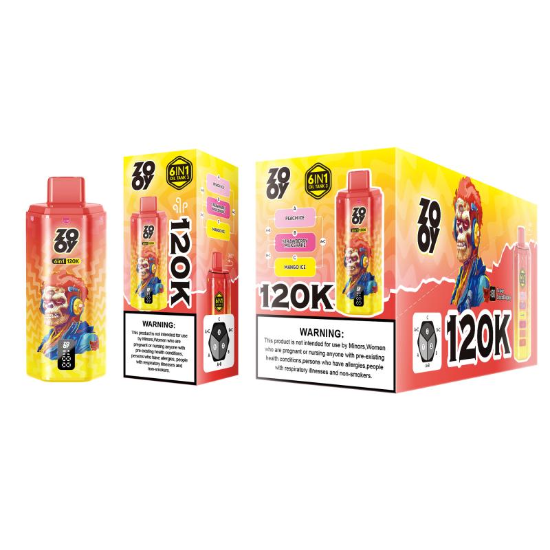 ZOOY VAPE 6 IN 1 120K oil tank 315