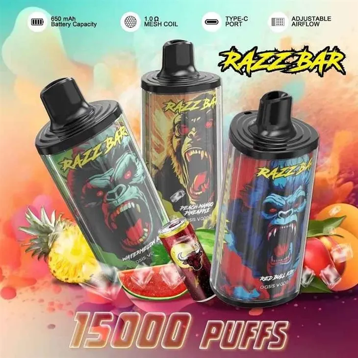 RAZZ BAR 15000 PUFFS VAPES RAZZ BAR 15000 PUFFS VAPES