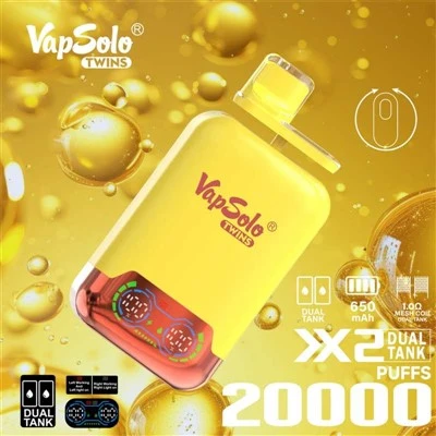 VapSolo Twins 20,000 พัฟแบบใช้แล้วทิ้ง