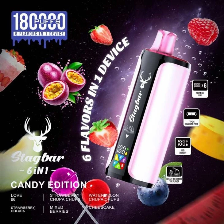 StagBar 6in1 180K Puffs Vap price StagBar 6in1 180K Puffs Vap price