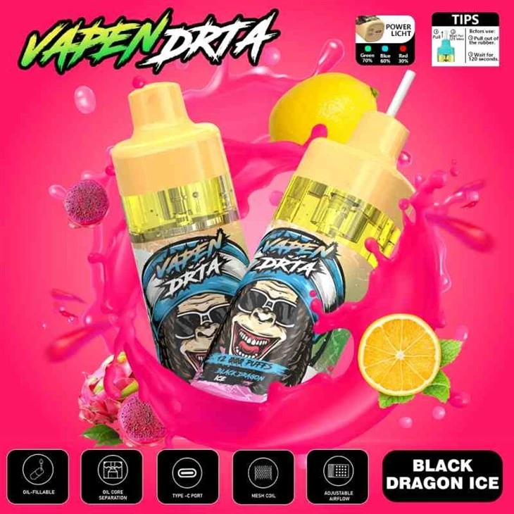 Black Dragon Ice_VAPNE DRTA 12000 Black Dragon Ice_VAPNE DRTA 12000