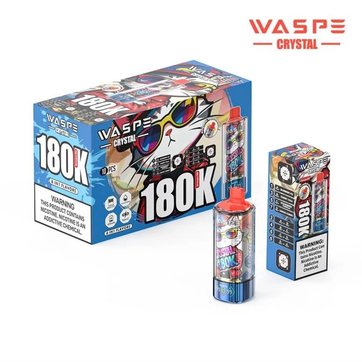 Waspe Crystal 8 in 1 180000 Puffs suppliers Waspe Crystal 8 in 1 180000 Puffs suppliers