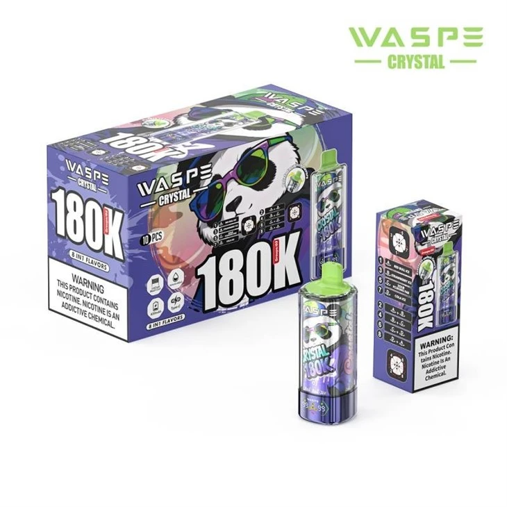 Waspe Crystal 8 in 1 180000 Puffs factory Waspe Crystal 8 in 1 180000 Puffs factory