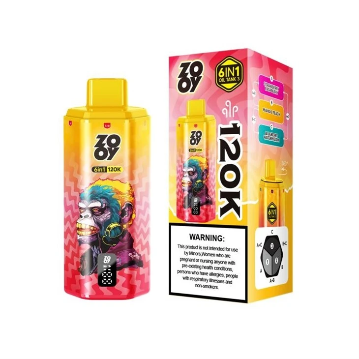 ZOOY VAPE 6 IN 1 120K PUFFS best ZOOY VAPE 6 IN 1 120K PUFFS best